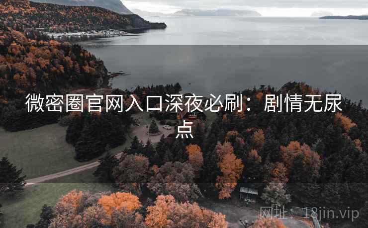 微密圈官网入口深夜必刷：剧情无尿点