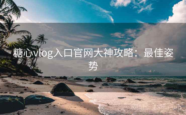 糖心vlog入口官网大神攻略：最佳姿势